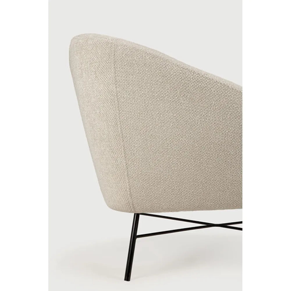 Ethnicraft – Barrow – Fauteuil Barrow – Tissu Off White