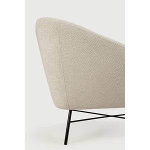 Ethnicraft – Barrow – Fauteuil Barrow – Tissu Off White