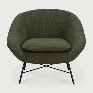 Ethnicraft – Barrow – Fauteuil Barrow – Tissu Pine Green