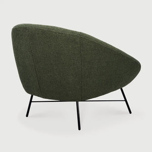 Ethnicraft – Barrow – Fauteuil Barrow – Tissu Pine Green