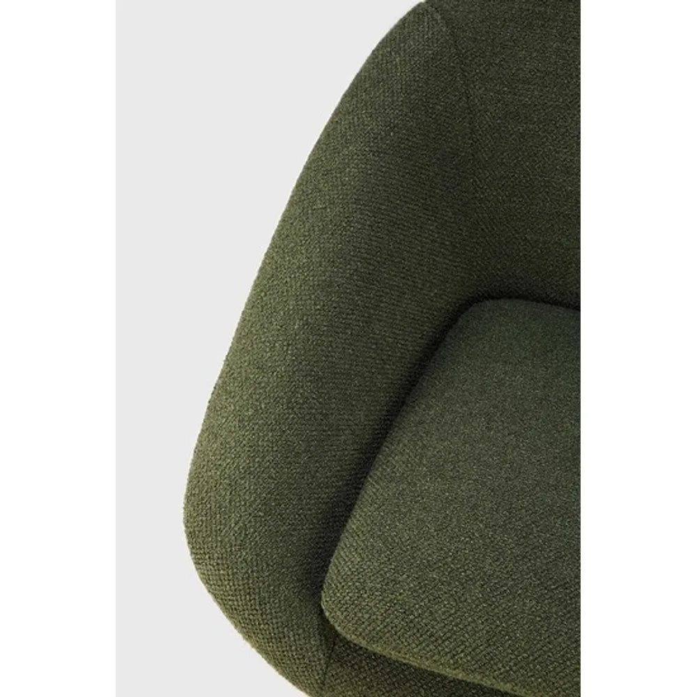 Ethnicraft – Barrow – Fauteuil Barrow – Tissu Pine Green