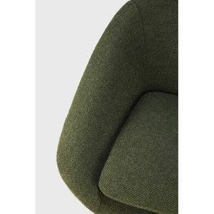 Ethnicraft – Barrow – Fauteuil Barrow – Tissu Pine Green