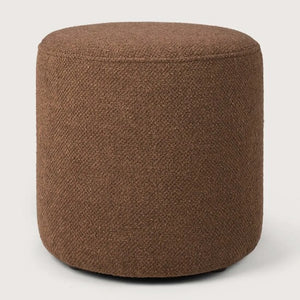 Ethnicraft – Barrow – Pouf Barrow – Tissu Copper - 40 cm