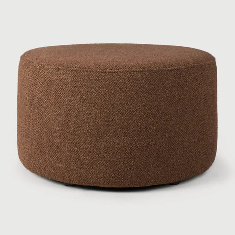 Ethnicraft – Barrow – Pouf Barrow – Tissu Copper - 60 cm
