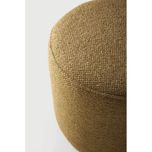 Ethnicraft – Barrow – Pouf Barrow – Tissu Ginger - 40 cm
