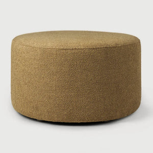 Ethnicraft – Barrow – Pouf Barrow – Tissu Ginger - 60 cm