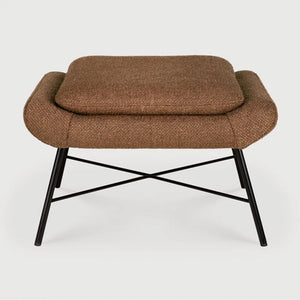 Ethnicraft – Barrow – Repose Pieds Barrow – Tissu Copper