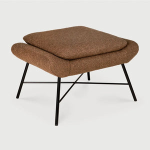Ethnicraft – Barrow – Repose Pieds Barrow – Tissu Copper