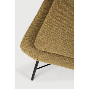 Ethnicraft – Barrow – Repose Pieds Barrow – Tissu Ginger