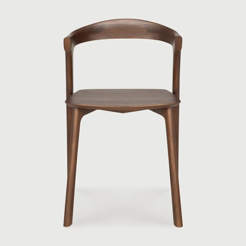 Ethnicraft – Bok – Chaise Bok – Teck brun - Sans revêtement