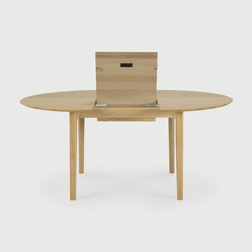 Ethnicraft – Bok – Table à Rallonge Bok – Chêne - 129/179 cm