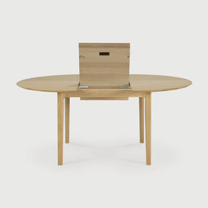 Ethnicraft – Bok – Table à Rallonge Bok – Chêne - 129/179 cm