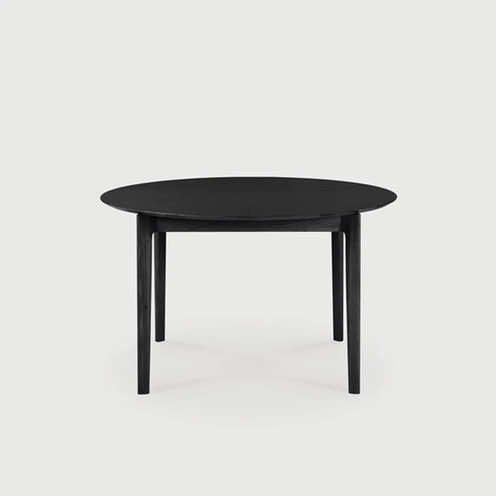 Ethnicraft – Bok – Table à Rallonge Bok – Chêne noir - 129/179 cm