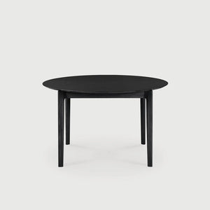 Ethnicraft – Bok – Table à Rallonge Bok – Chêne noir - 129/179 cm