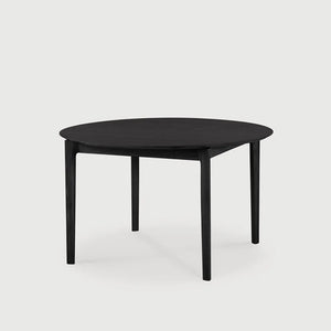 Ethnicraft – Bok – Table à Rallonge Bok – Chêne noir - 129/179 cm