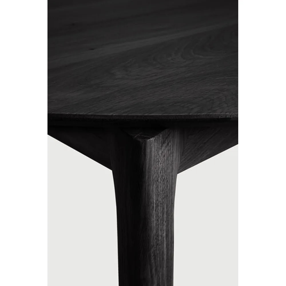 Ethnicraft – Bok – Table à Rallonge Bok – Chêne noir - 129/179 cm