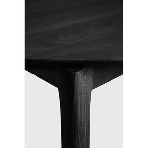 Ethnicraft – Bok – Table à Rallonge Bok – Chêne noir - 129/179 cm