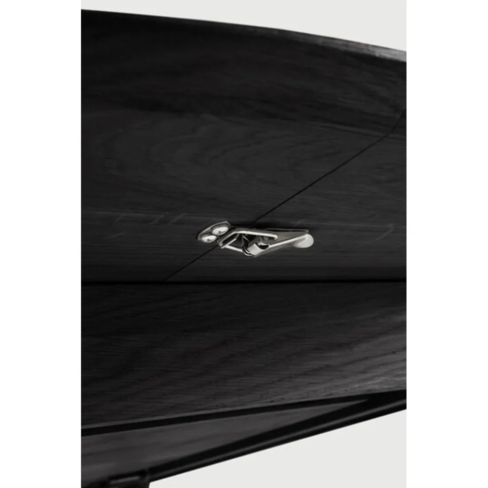 Ethnicraft – Bok – Table à Rallonge Bok – Chêne noir - 129/179 cm