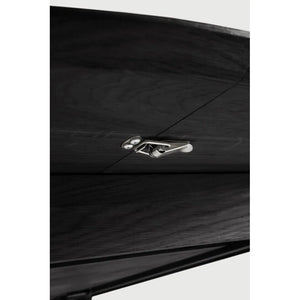 Ethnicraft – Bok – Table à Rallonge Bok – Chêne noir - 129/179 cm