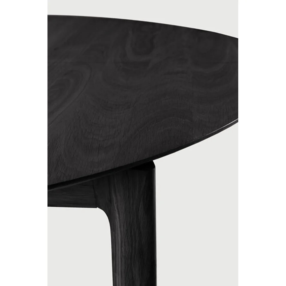 Ethnicraft – Bok – Table à Rallonge Bok – Chêne noir - 129/179 cm