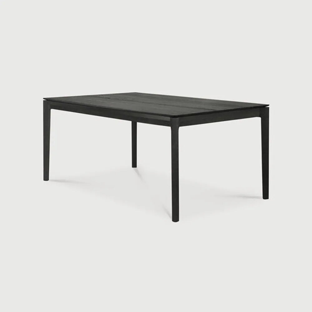 Ethnicraft – Bok – Table A Rallonge Bok – Chêne noir - 160/240 cm