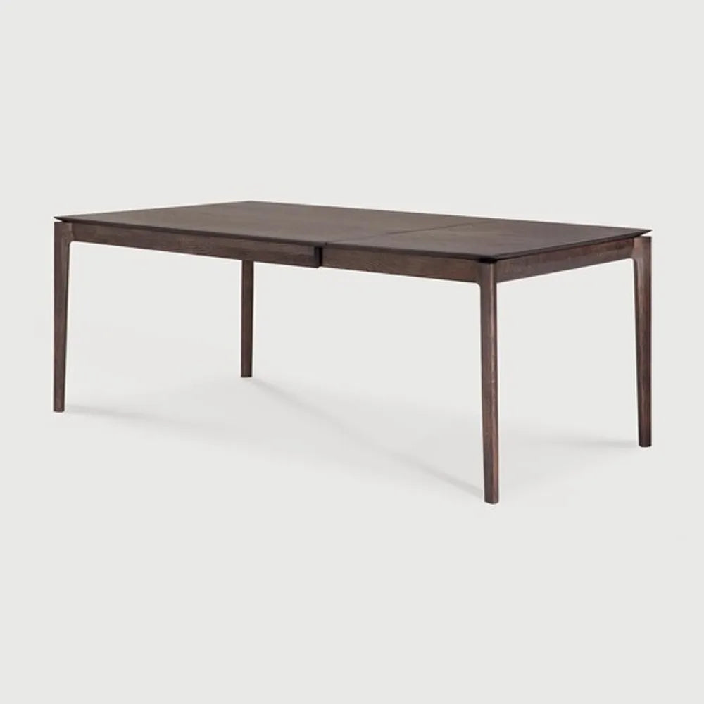 Ethnicraft – Bok – Table A Rallonge Bok – Chêne brun - 140/220 cm