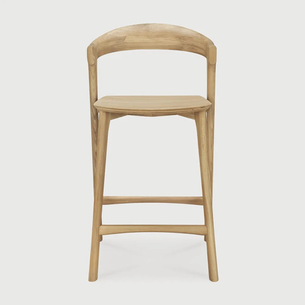 Ethnicraft – Bok – Tabouret De Cuisine Bok – Chêne - Sans revêtement - Tabouret de cuisine