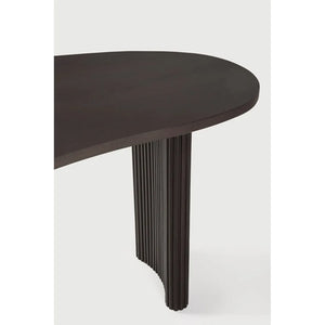 Ethnicraft – Boomerang – Bureau Boomerang – Acajou brun foncé - 160 x 83 x 76 cm