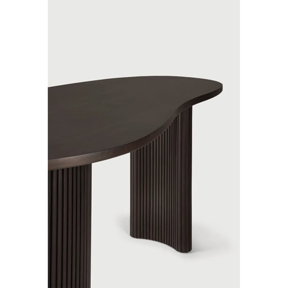 Ethnicraft – Boomerang – Bureau Boomerang – Acajou brun foncé - 160 x 83 x 76 cm