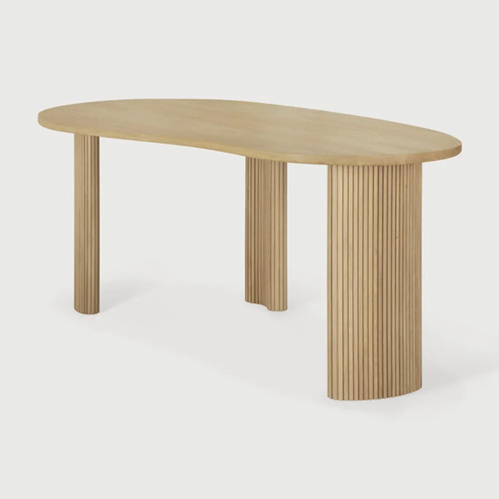 Ethnicraft – Boomerang – Bureau Boomerang – Chêne - 200 x 100 x 76 cm