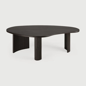 Ethnicraft – Boomerang – Table Basse Boomerang – Acajou brun foncé - 126 x 74 x 40 cm