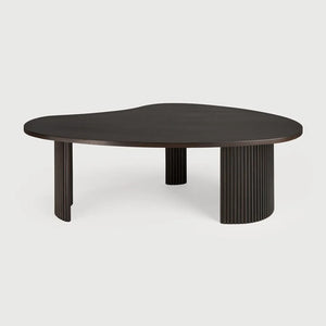Ethnicraft – Boomerang – Table Basse Boomerang – Acajou brun foncé - 126 x 74 x 40 cm