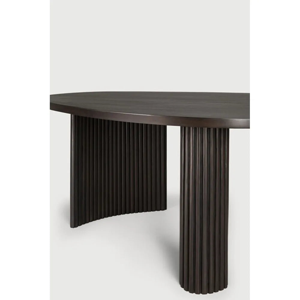 Ethnicraft – Boomerang – Table Basse Boomerang – Acajou brun foncé - 126 x 74 x 40 cm