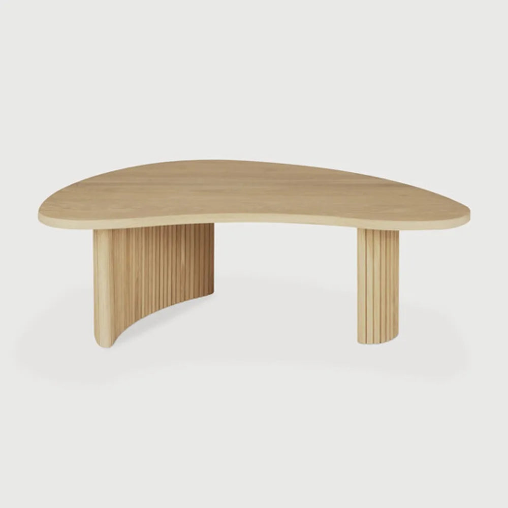 Ethnicraft – Boomerang – Table Basse Boomerang – Chêne - 90 x 61 x 29 cm