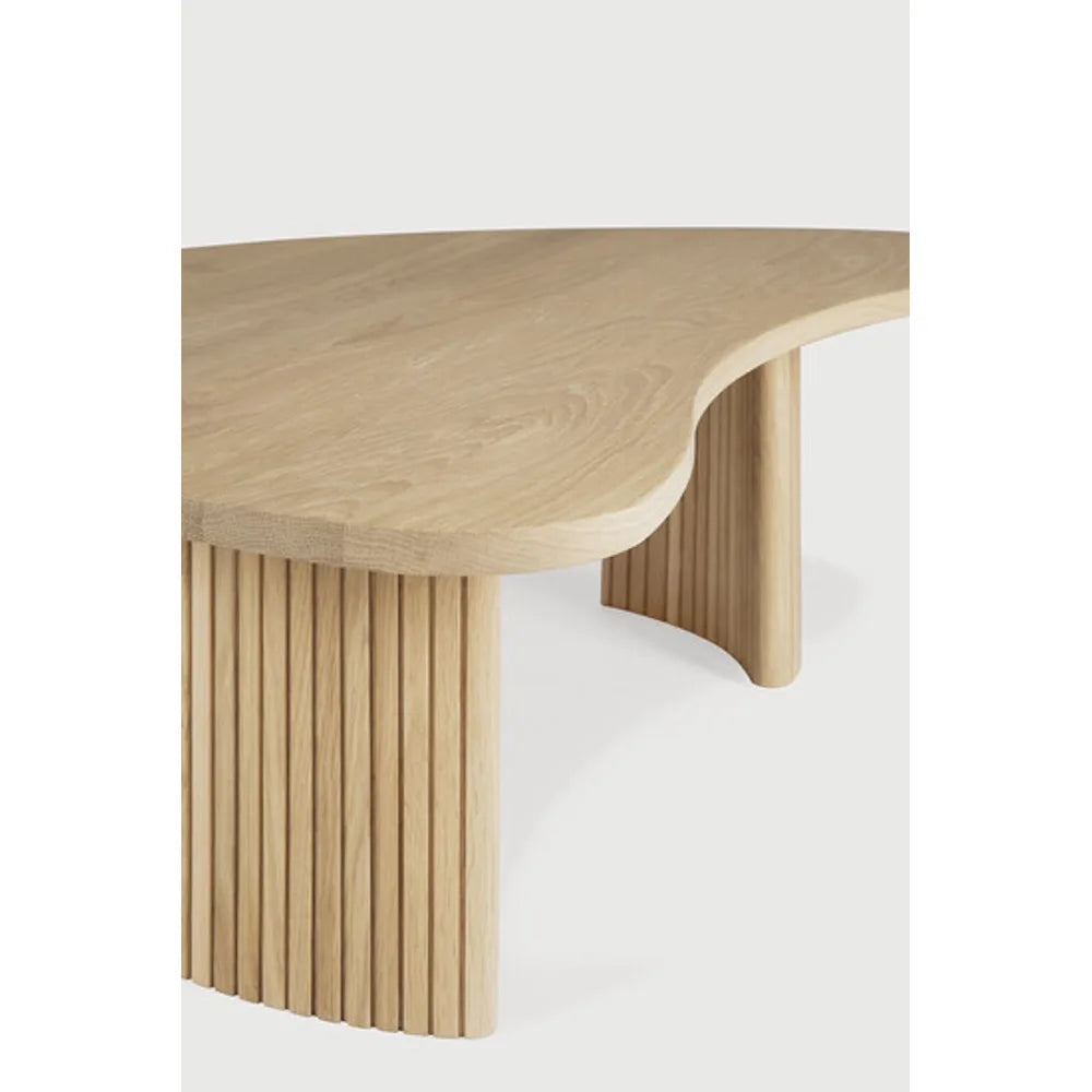 Ethnicraft – Boomerang – Table Basse Boomerang – Chêne - 90 x 61 x 29 cm