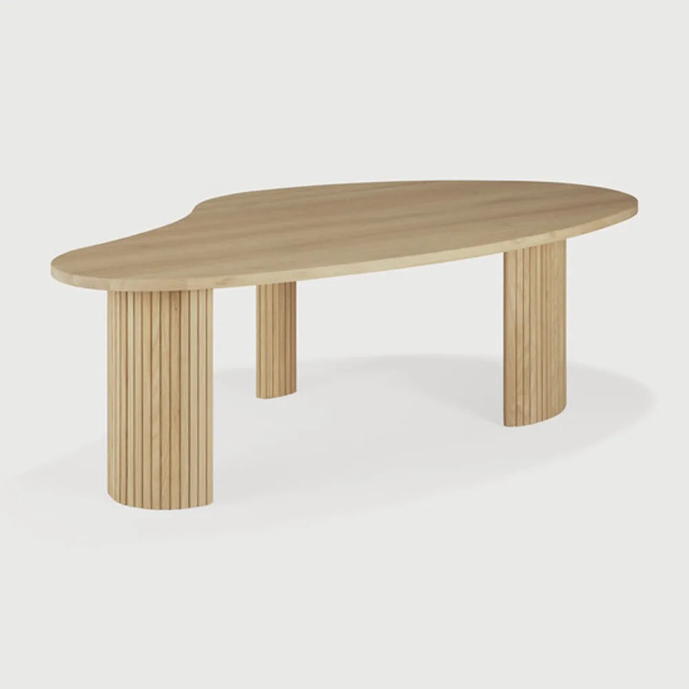 Ethnicraft – Boomerang – Table Basse Boomerang – Chêne - 126 x 74 x 40 cm