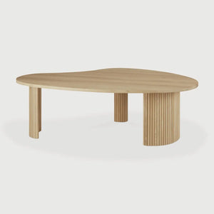 Ethnicraft – Boomerang – Table Basse Boomerang – Chêne - 126 x 74 x 40 cm