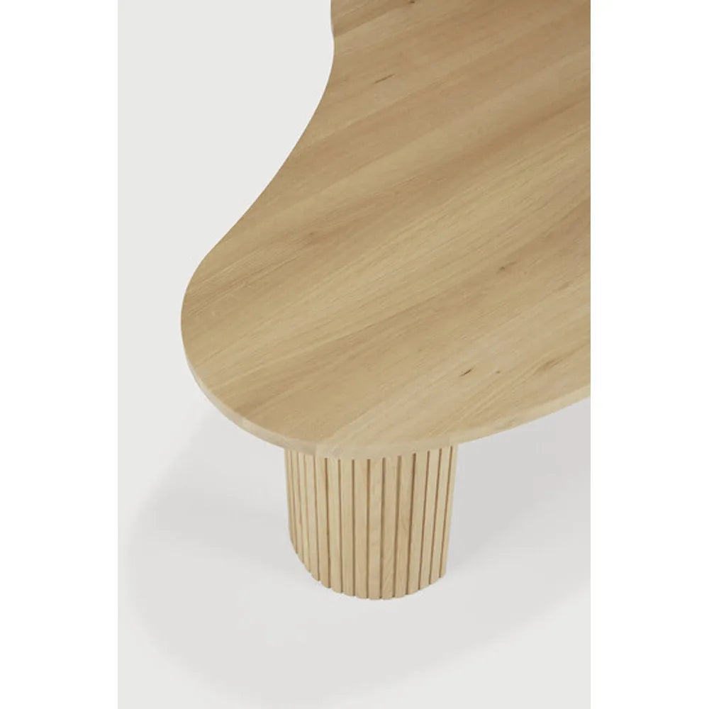 Ethnicraft – Boomerang – Table Basse Boomerang – Chêne - 126 x 74 x 40 cm