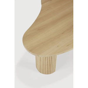 Ethnicraft – Boomerang – Table Basse Boomerang – Chêne - 126 x 74 x 40 cm