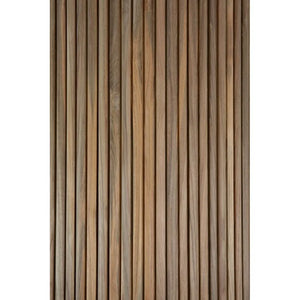 Ethnicraft – Boomerang – Table Basse De Jardin Boomerang – Béton et teck recyclé - 90 cm