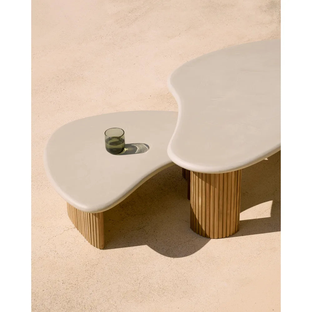 Ethnicraft – Boomerang – Table Basse De Jardin Boomerang en situation