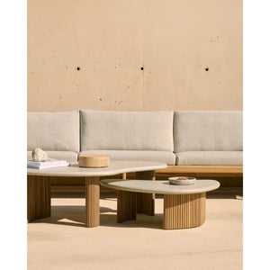 Ethnicraft – Boomerang – Table Basse De Jardin Boomerang en situation