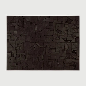 Ethnicraft – Bricks – Decoration Murale Bricks – Black - 120 x 90 cm - Rectangulaire