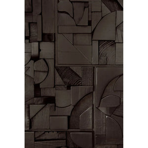 Ethnicraft – Bricks – Decoration Murale Bricks – Black - 120 x 90 cm - Rectangulaire