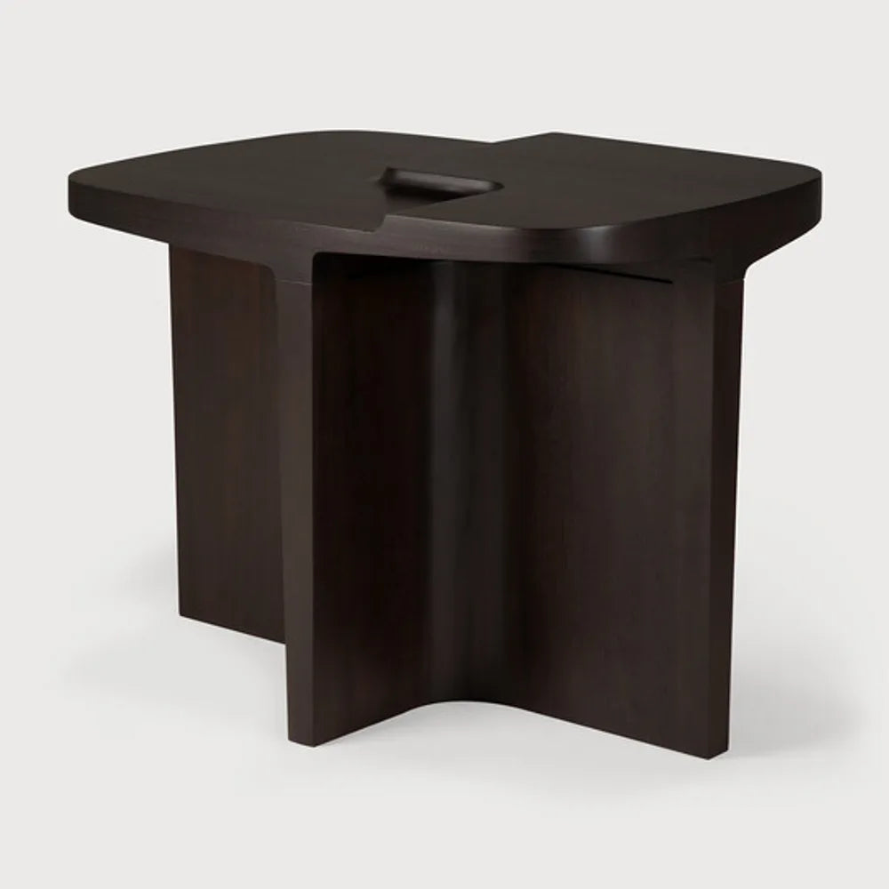 Ethnicraft – Brutalist – Table D Appoint Brutalist – Acajou rose brown