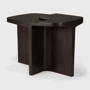 Ethnicraft – Brutalist – Table D Appoint Brutalist – Acajou rose brown