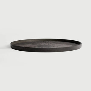 Ethnicraft – Classics – Plateau En Bois Slice – Black Slice - Extra Large
