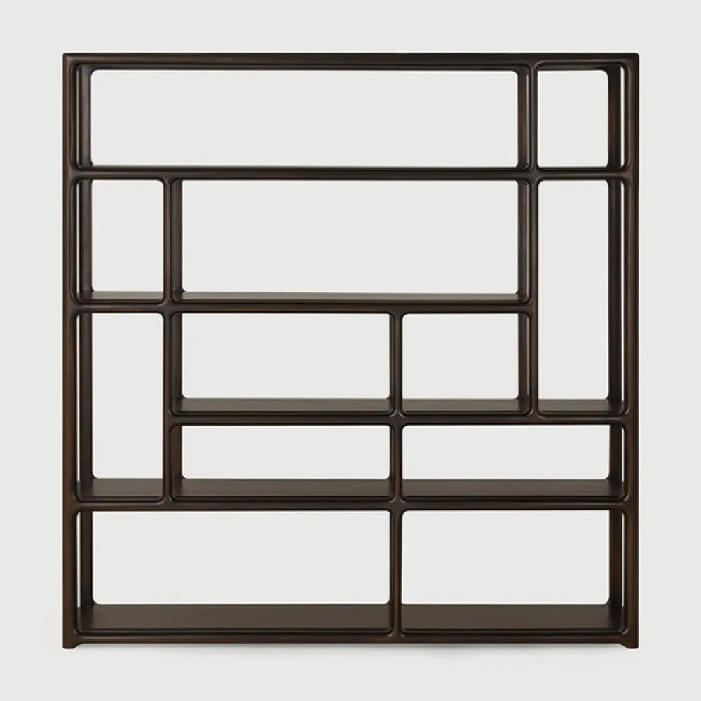 Ethnicraft – Eda – Etagere Eda – Acajou rose brown - 181 x 40 x 188 cm