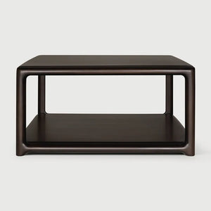 Ethnicraft – Eda – Table Basse Eda – Acajou rose brown - 80 x 80 x 40 cm 