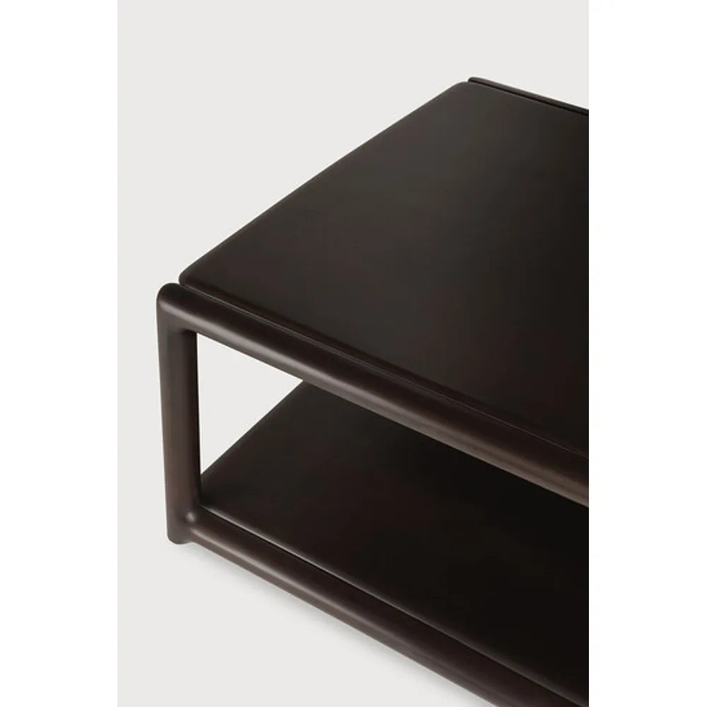 Ethnicraft – Eda – Table Basse Eda – Acajou rose brown - 80 x 80 x 40 cm 
